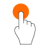 icona di un dito che clicca un pulsante