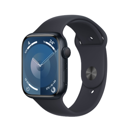 immagine laterale Apple Watch serie 9 GPS 45mm